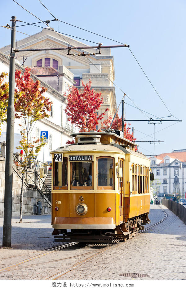电车波尔图葡萄牙图片